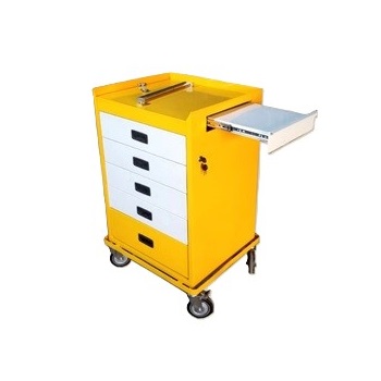 EMERGENCY CRASH CART TROLLEY YELLOW